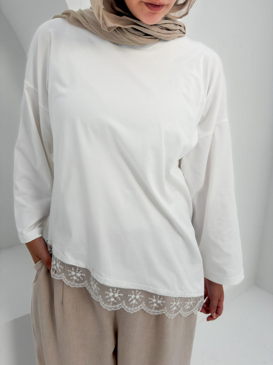 Single Lycra cotton blouse